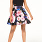 Vestido com saia estampada B Darlin Juniors, bege, tamanho 13