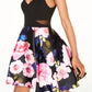 Vestido com saia estampada B Darlin Juniors, bege, tamanho 13