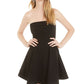 Vestido de festa curto feminino B Darlin, tamanho preto, tamanho 11-12