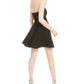 Vestido de festa curto feminino B Darlin, tamanho preto, tamanho 11-12