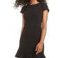 Vestido B Darlin Junior com babados e bainha preta, tamanho 5/6