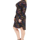 Vestido de coquetel metálico disco plus size feminino B Darlin, preto, tamanho 18W