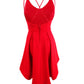 Vestido B Darlin Junior com alças altas e baixas, vermelho, tamanho 0