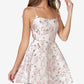 Vestido evasê com cadarço B Darlin Junior, branco, tamanho 7/8