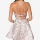 Vestido evasê com cadarço B Darlin Junior, branco, tamanho 7/8