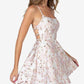 Vestido evasê com cadarço B Darlin Junior, branco, tamanho 7/8