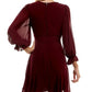 Vestido A-Line com babados assimétricos da B Darlin Junior, vermelho, tamanho 11-12