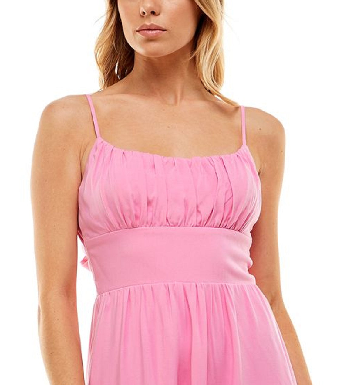 Vestido Emma em camadas rosa da B Darlin Junior, tamanho 9-10