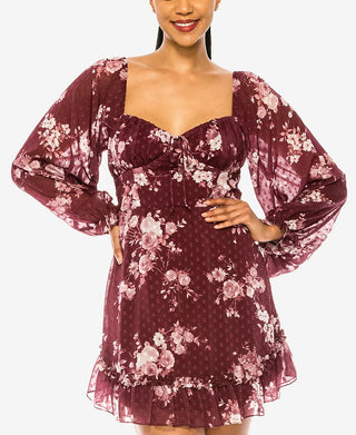 Vestido Emma com decote coração vermelho tamanho 13-14 da B Darlin Junior