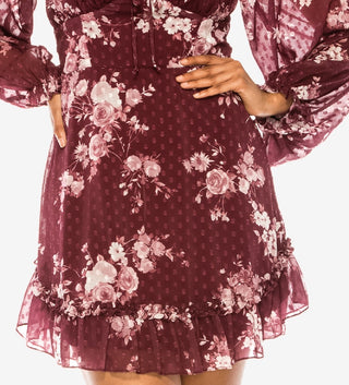 Vestido Emma com decote coração vermelho tamanho 13-14 da B Darlin Junior