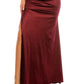 Vestido de cetim com alças nas costas B Darlin Junior, vermelho, tamanho 45052