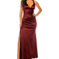 Vestido de cetim com alças nas costas B Darlin Junior, vermelho, tamanho 45052