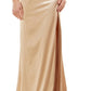 Vestido de cetim com detalhes em malha B Darlin Junior, 2 peças, amarelo, tamanho 7-8