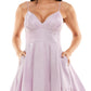 Vestido de festa skater de malha brilhante B Darlin Junior, roxo, tamanho 13-14