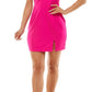 Vestido B Darlin Junior com um ombro só e costas abertas, rosa, tamanho pequeno