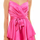 Vestido de corte A Surplice da B Darlin Junior, rosa, tamanho 13-14