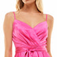 Vestido de corte A Surplice da B Darlin Junior, rosa, tamanho 13-14