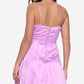 Vestido B Darlin Junior's com decote careca e ajuste evasê, roxo, tamanho 15-16