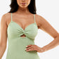 Vestido Keyhole Smocked da B Darlin Junior, verde, tamanho 15-16