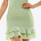 Vestido Keyhole Smocked da B Darlin Junior, verde, tamanho 15-16