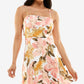 Vestido evasê com alças finas B Darlin Junior, branco, tamanho 7-8