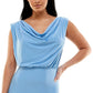 Vestido assimétrico com decote redondo B Darlin Junior, azul, tamanho XX-S