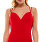 Vestido justo com decote em V B Darlin Junior's vermelho tamanho 9-10