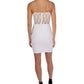 Vestido Bodycon Corset de Renda B Darlin Junior's Branco Tamanho 9-10