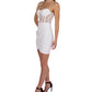 Vestido Bodycon Corset de Renda B Darlin Junior's Branco Tamanho 9-10