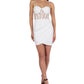Vestido Bodycon Corset de Renda B Darlin Junior's Branco Tamanho 9-10