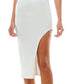 Vestido midi justo de um ombro só, duas peças, branco, tamanho 14, da B Darlin Junior