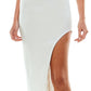 Vestido midi justo de um ombro só, duas peças, branco, tamanho 14, da B Darlin Junior