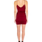 Vestido justo franzido B Darlin Junior's, vermelho, tamanho pequeno