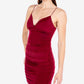 Vestido justo franzido B Darlin Junior's, vermelho, tamanho pequeno