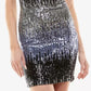 Vestido de lantejoulas ombré B Darlin Junior, cinza, tamanho 9-10