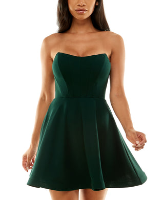 Vestido Corset Sem Alças B Darlin Junior's Verde Tamanho 12