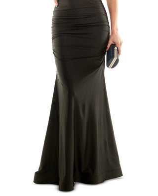 Vestido franzido B Darlin Junior's preto tamanho 12