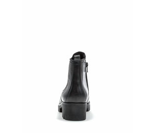 Gabor - Women's Block Heel Leather Zip Bootie