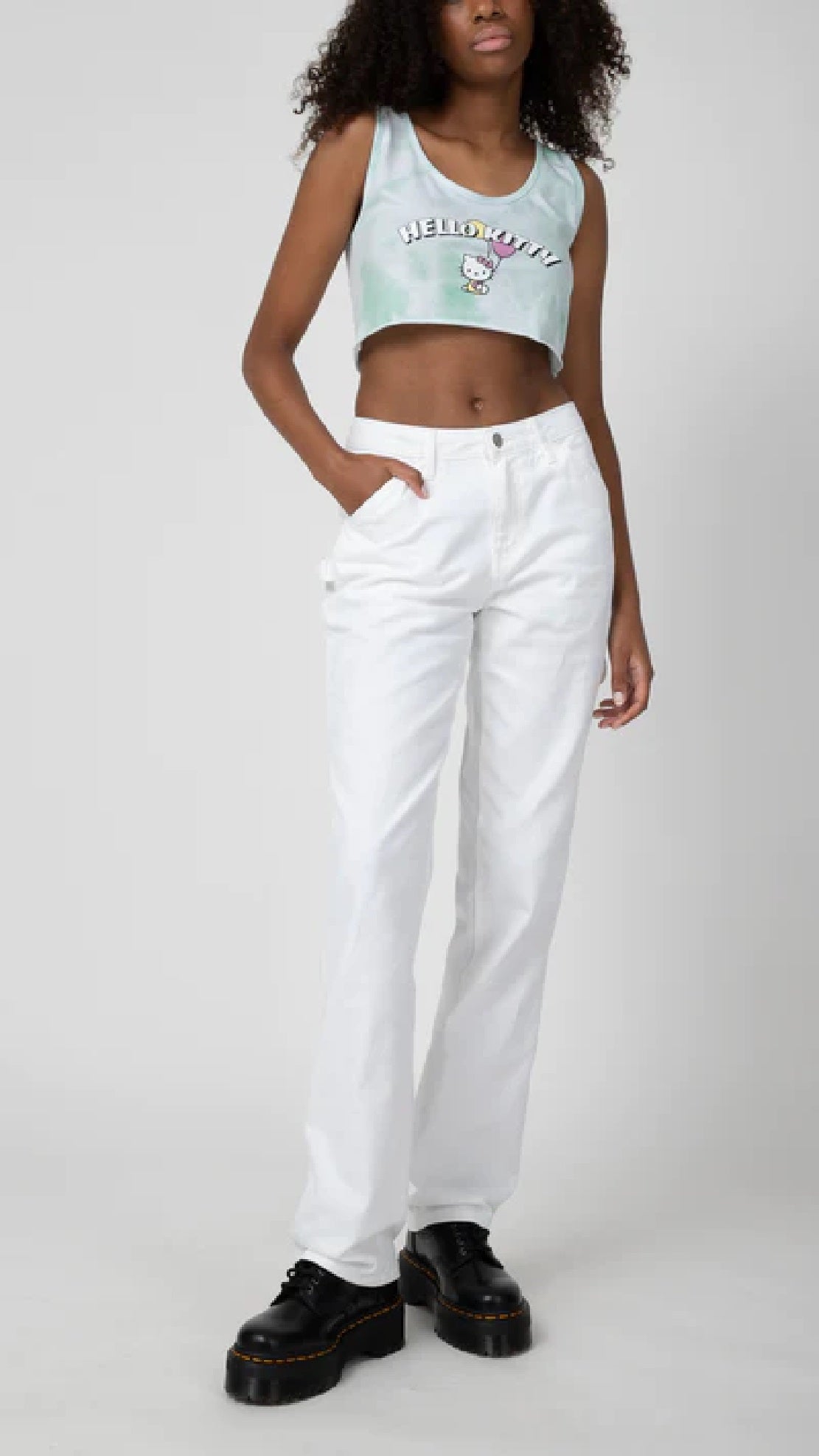 Calça Carpenter Dickies Junior's Branca Tamanho 13