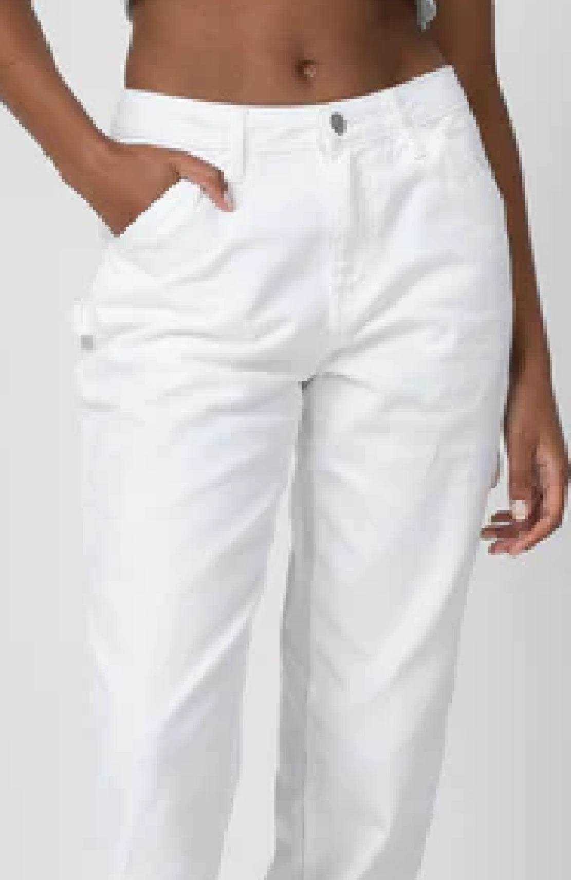 Calça Carpenter Dickies Junior's Branca Tamanho 13