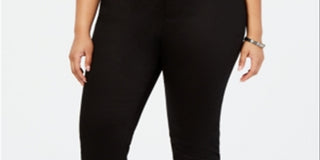 Calça de sarja elástica Dickies Junior's Plus genuína, preta, tamanho 22