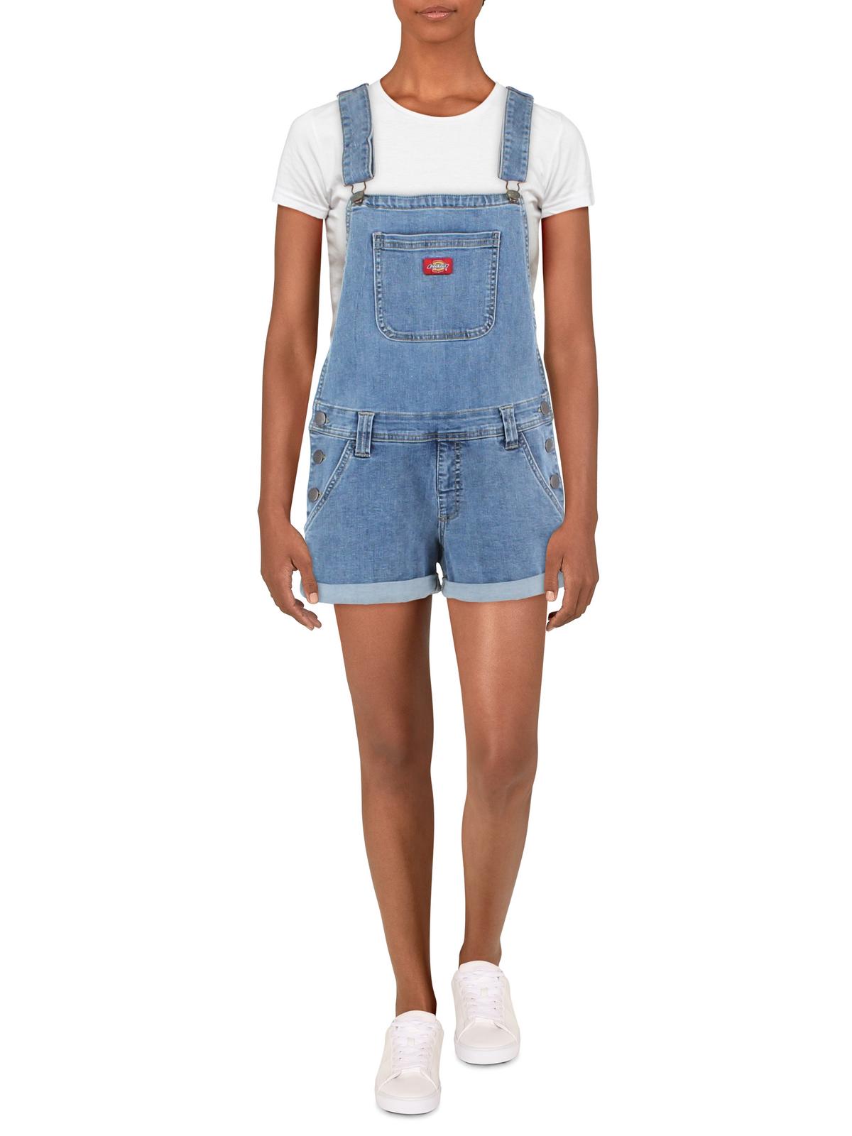 Vestido sem mangas Dickies Junior's Shortalls Azul Tamanho X-Grande