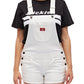 Vestido macacão com punho Dickies feminino, branco, tamanho médio