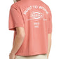 Camiseta curta com estampa gráfica e logotipo de algodão Dickies Junior's, tamanho Terracota, tamanho P