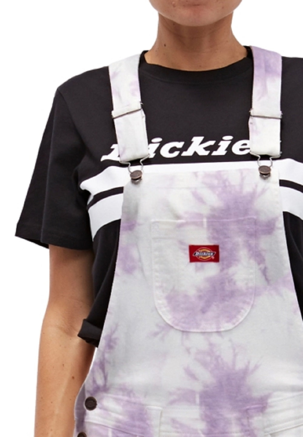 Macacão curto Dickies Junior's Tie Dyed Roxo Tamanho Médio