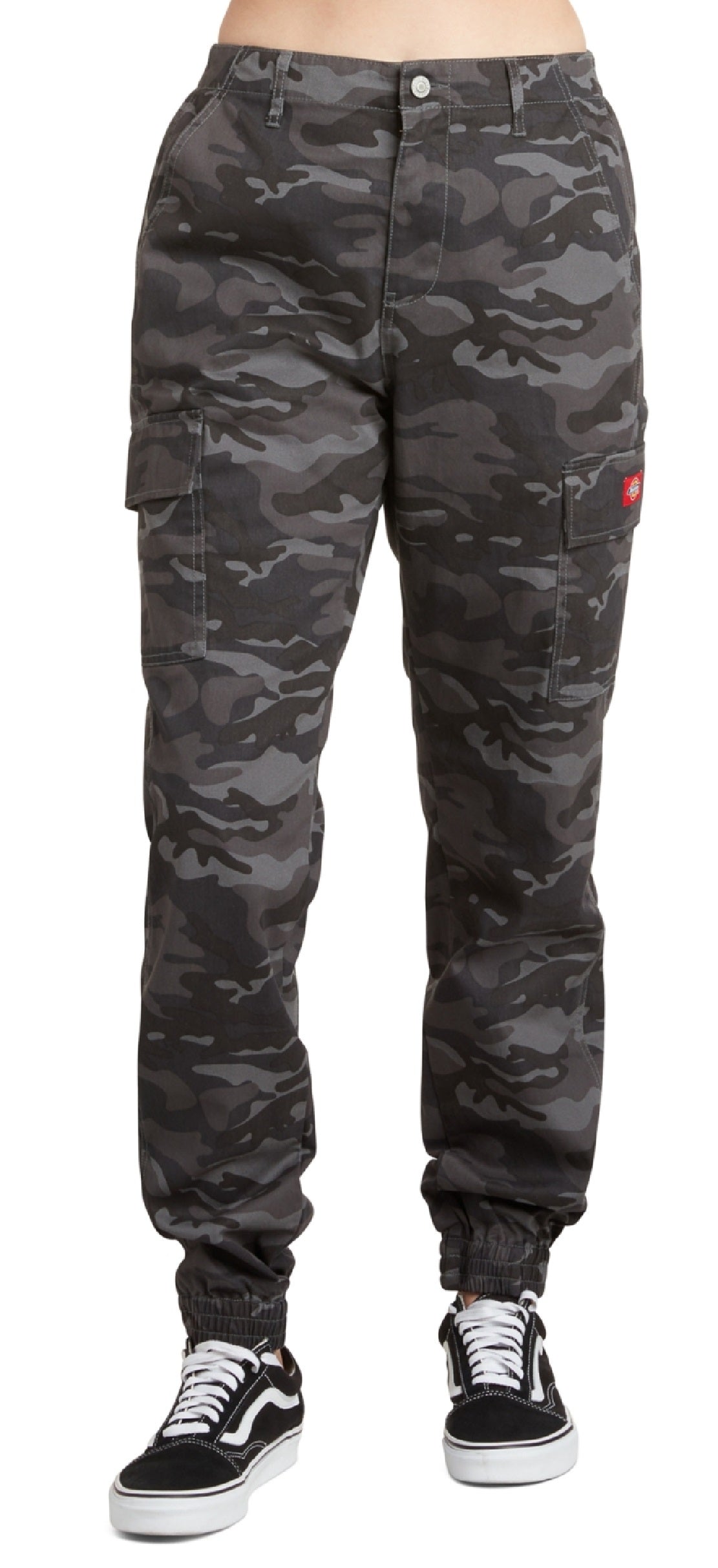 Calça cargo feminina Dickies Camuflada Cinza Tamanho Médio