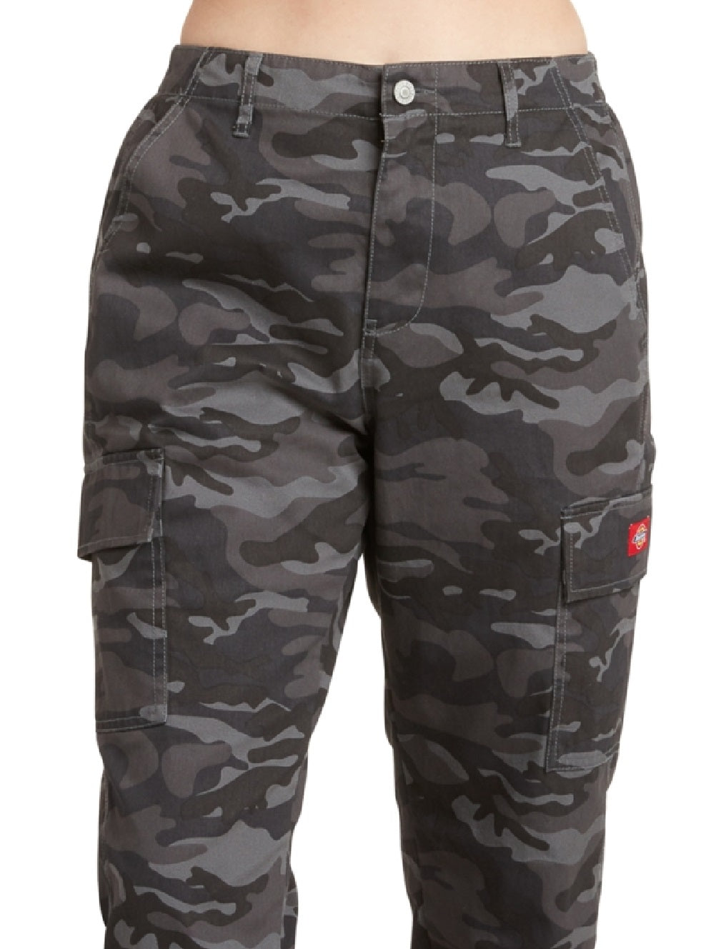 Calça cargo feminina Dickies Camuflada Cinza Tamanho Médio
