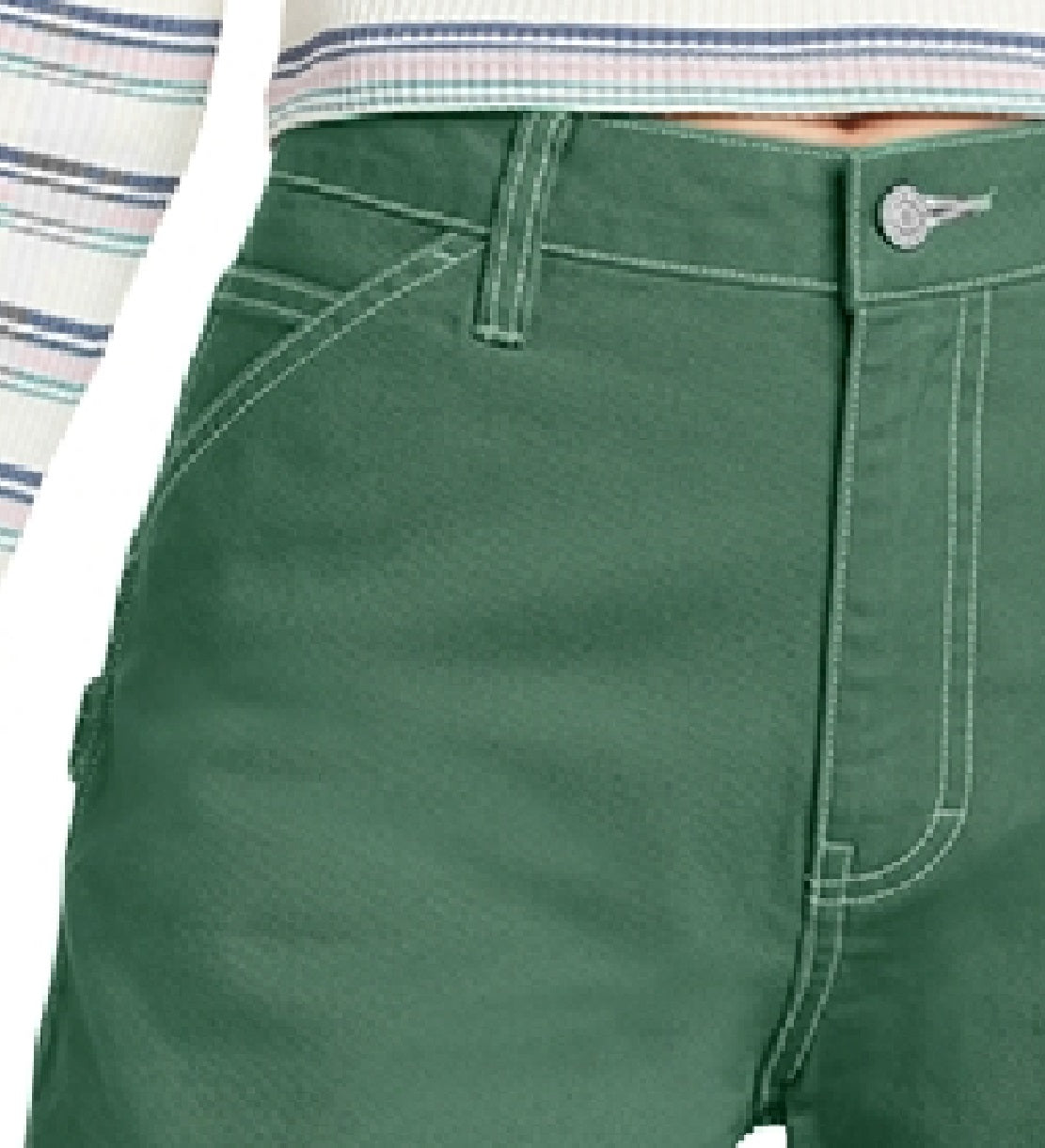 Shorts Dickies Junior's Cotton Carpenter Verde Tamanho 7