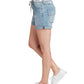 Dickies Shorts Jeans Feminino Cintura Alta com Punho Azul Tamanho 0
