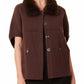 Dolce Cabo - Faux Fur Trim Cardigan